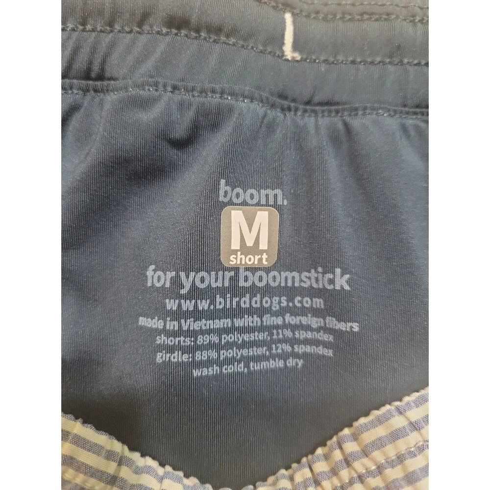 Birddogs Shorts Flying Wasps Blue Seersucker Stripe Size M Short/ 26